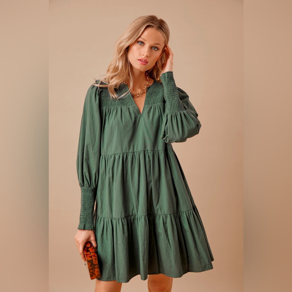 TUCKERNUCK Pomander Place Ceci Dress Jaguar Green XS
